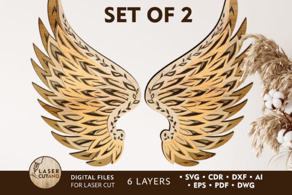 Choosing the Right ANGELS WINGS Laser Paper Cut Template for Multi-Layered Decor