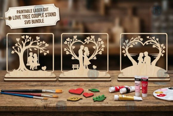 Crafting Connection: Real-World Uses for the Love Tree Couple Stand SVG Bundle