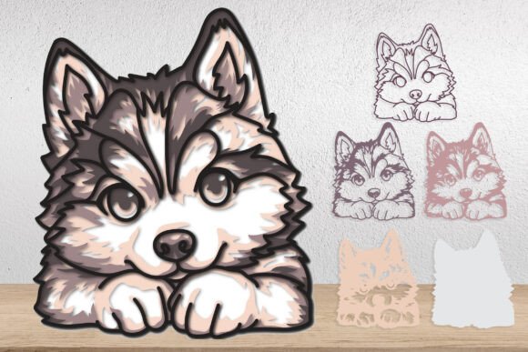 Crafting Depth: A Guide to Dog Multilayer SVG Wall Art