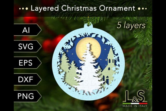 Crafting Depth and Charm with a Layered Christmas Tree Ornament