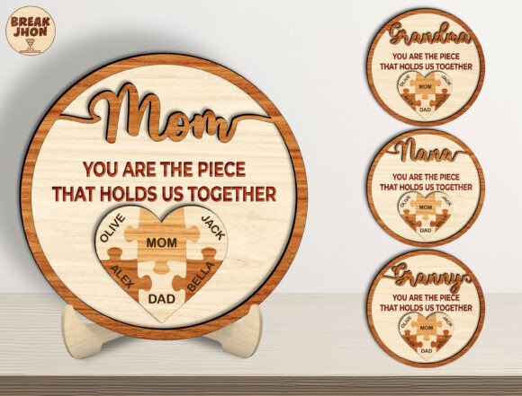 Designing Connection: The Strategic Value of the Personalized Mom Puzzle Sign SVG in Modern Craft Commerce