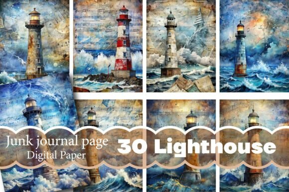 Integrating Lighthouse Junk Journal Pages into Your Creative Workflow