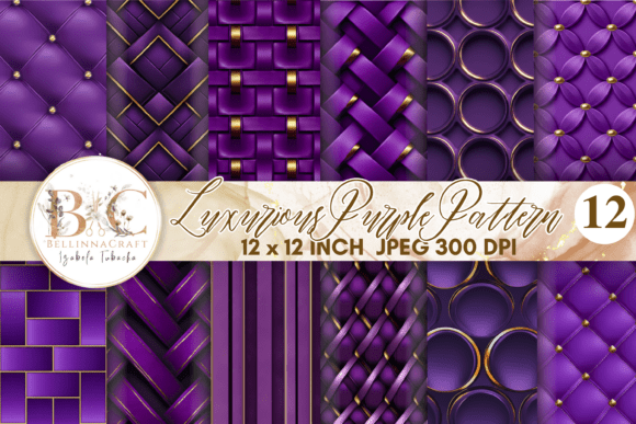 Luxurious Purple Pattern Seamless: Elevating Digital Design with Amethyst Elegance