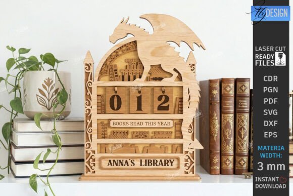Track Your Reads with Retro Laser-Cut Book Jars