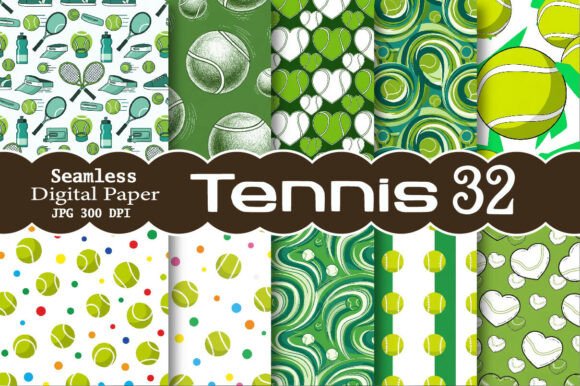 Unlocking Creative Potential with the Seamless Tennis Digital Paper Bundle