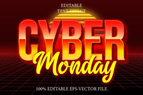 Unlocking Retro Cool: A Guide to the Cyber Monday Editable 3D Text Effect for Illustrator