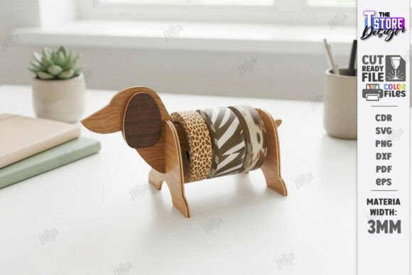 Wooden Animal Tape Dispenser Laser Cut: Transforming Desk Organization with Whimsical Design